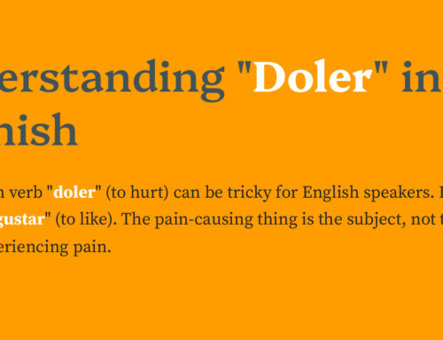 Understanding “Doler” (To Hurt)